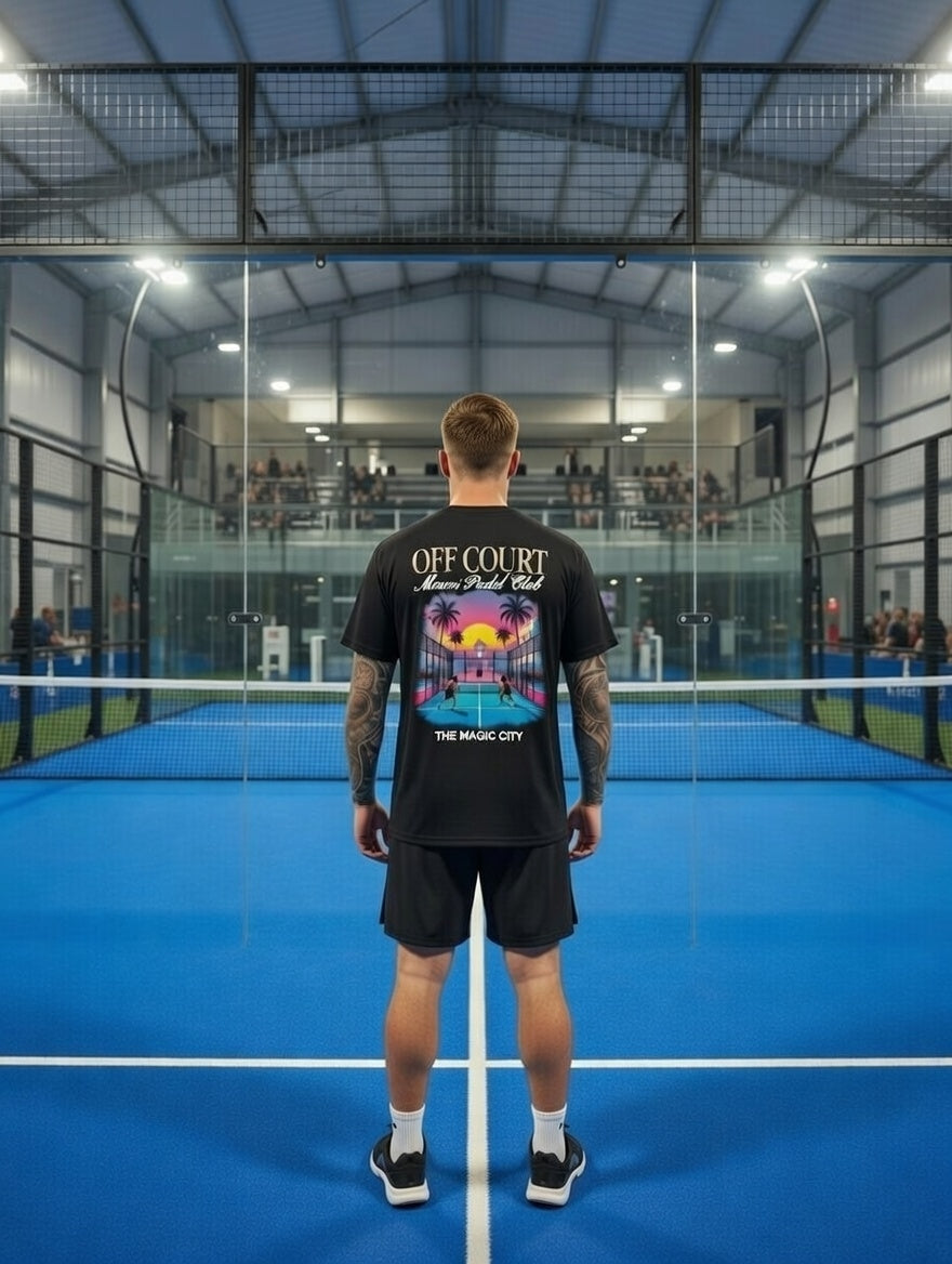 OFF COURT - MIAMI PADEL CLUB T-Shirt Black