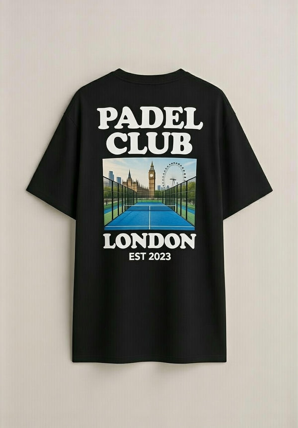 OFF COURT - PADEL X LONDON CLUB Lifestyle T-Shirt Black