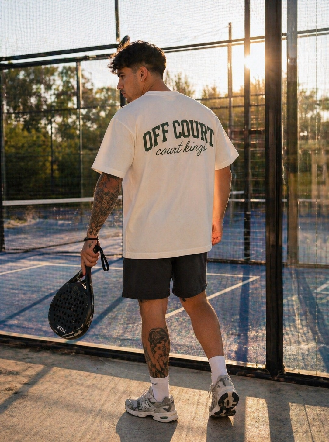 Court Kings Tee — White/Green