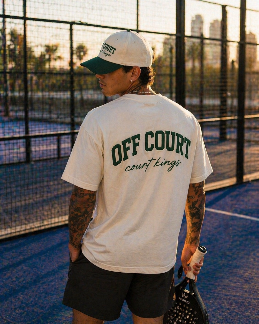 Court Kings Tee — White/Green