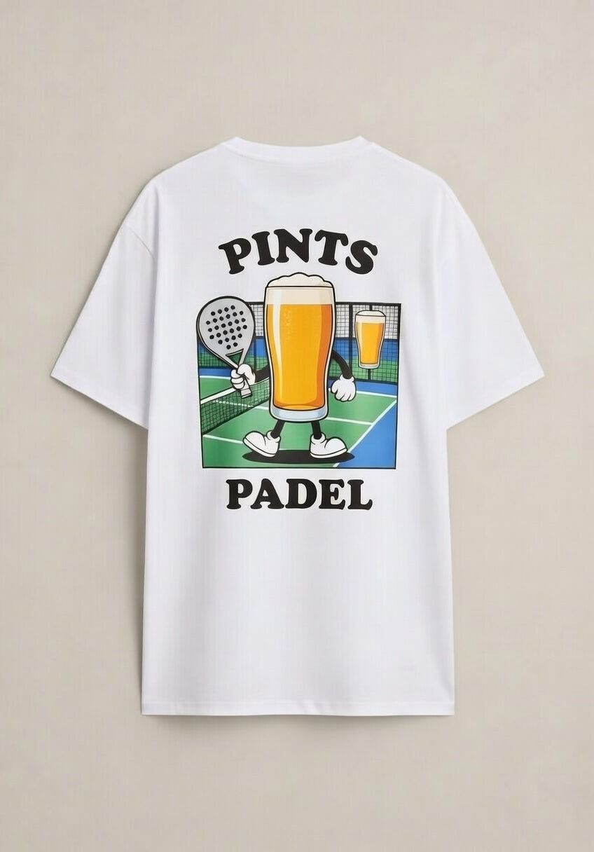 OFF COURT - PADEL X PINTS Lifestyle T-Shirt White