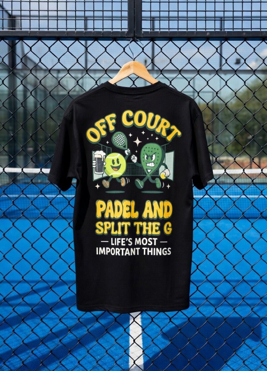 OFF COURT PADEL AND SPLIT THE G