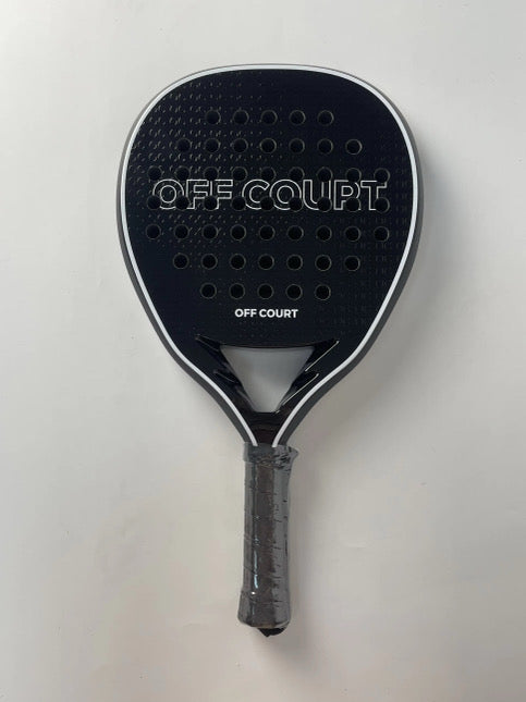 OFF COURT 12K Carbon Fibre Black Padel Racket