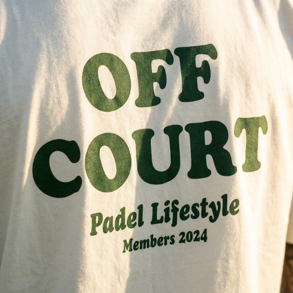 OFF COURT PADEL LIFESTYLE MEMBERS TEE - WHITE