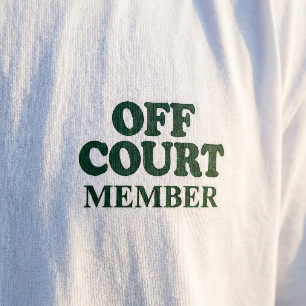 OFF COURT PADEL LIFESTYLE MEMBERS TEE - WHITE