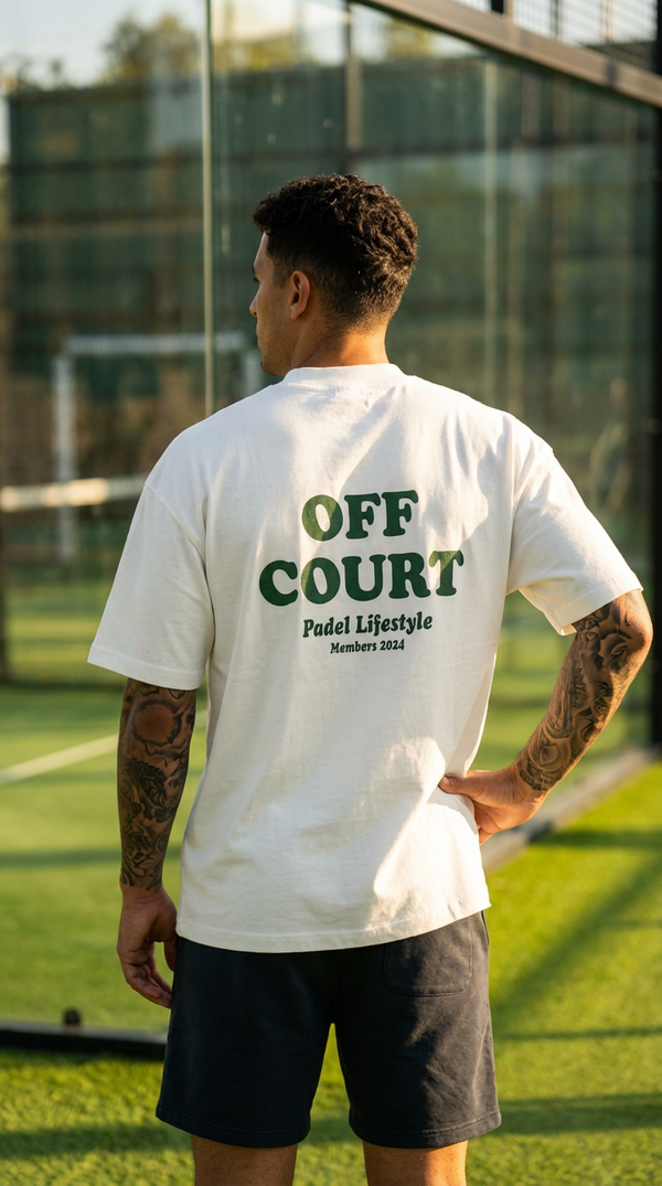 OFF COURT PADEL LIFESTYLE MEMBERS TEE - WHITE