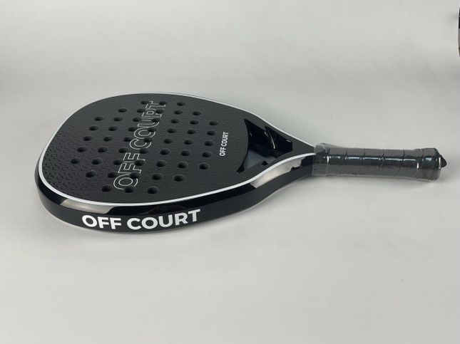 OFF COURT 12K Carbon Fibre Black Padel Racket