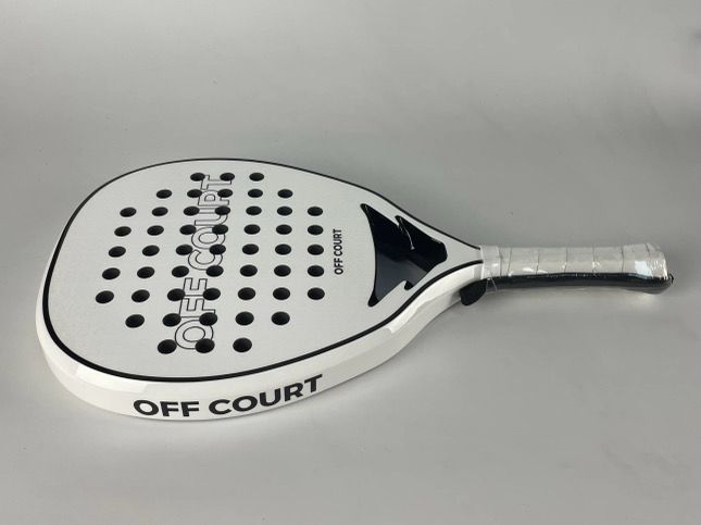 OFF COURT 12K Carbon Fibre White Padel Racket
