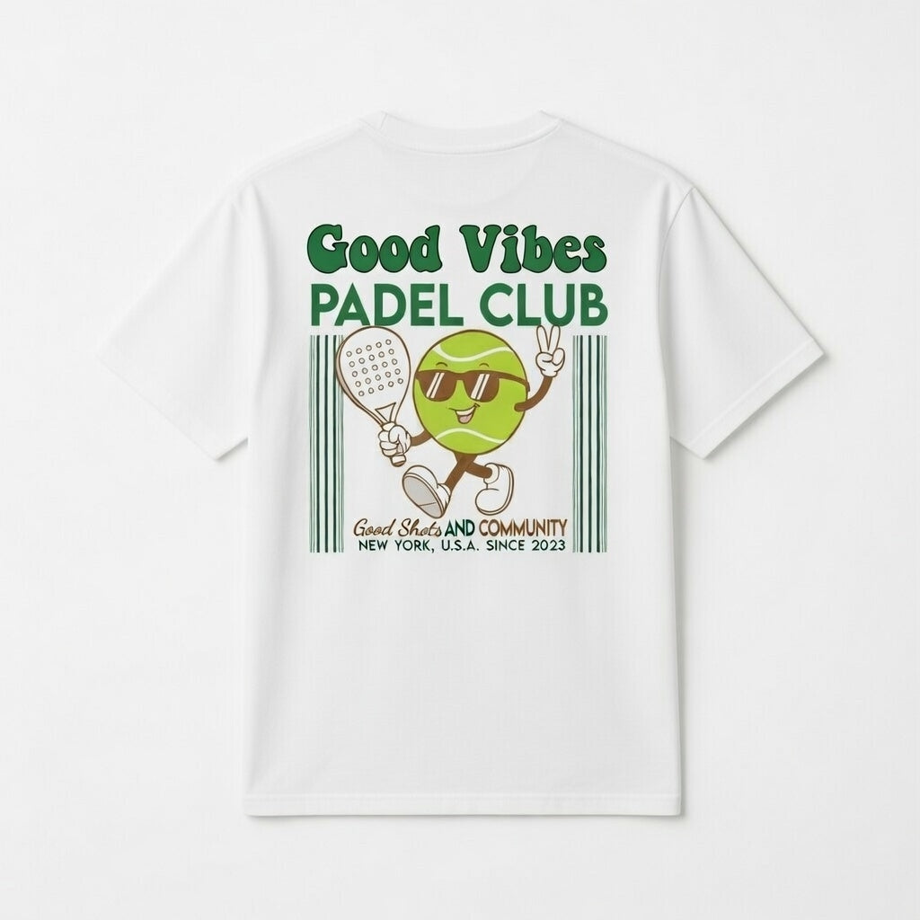 OFF COURT - GOOD VIBES PADEL CLUB T-Shirt White