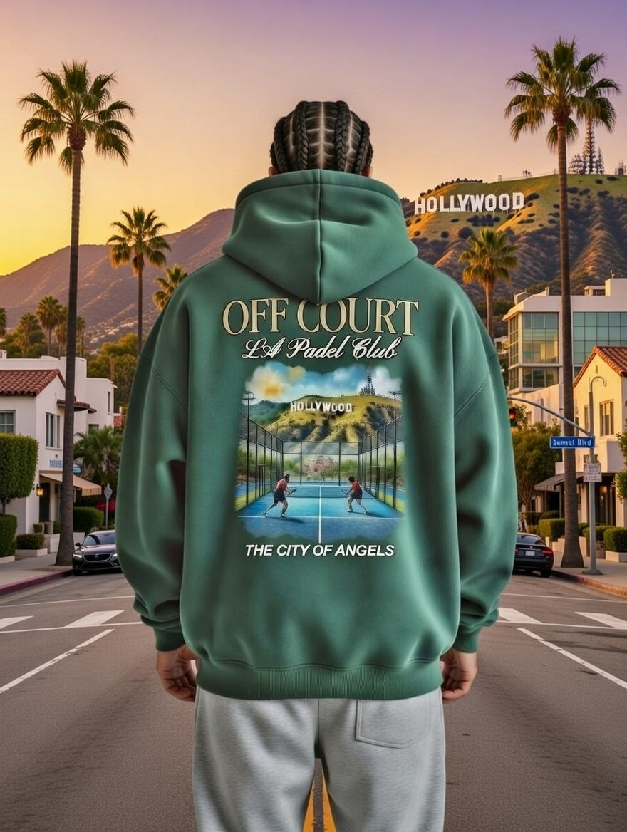 OFF COURT - LOS ANGELES PADEL CLUB Hoodie Green