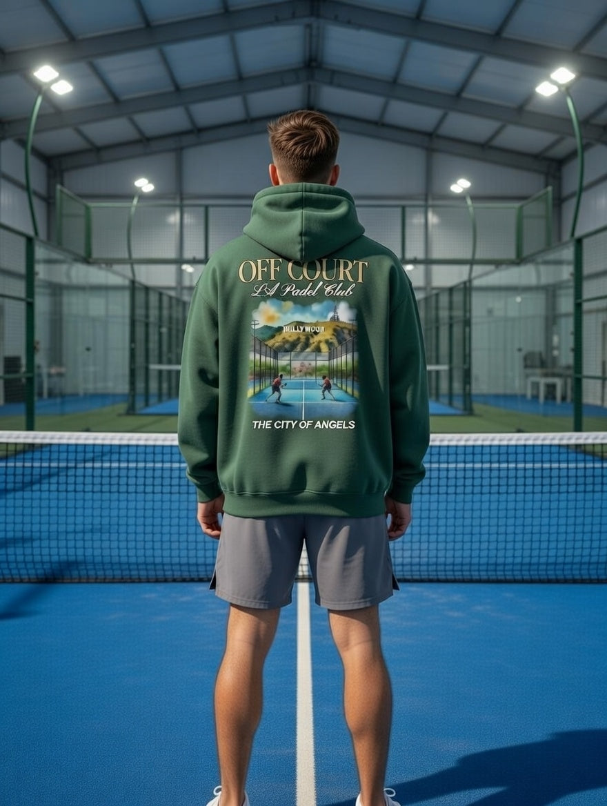 OFF COURT - LOS ANGELES PADEL CLUB Hoodie Green