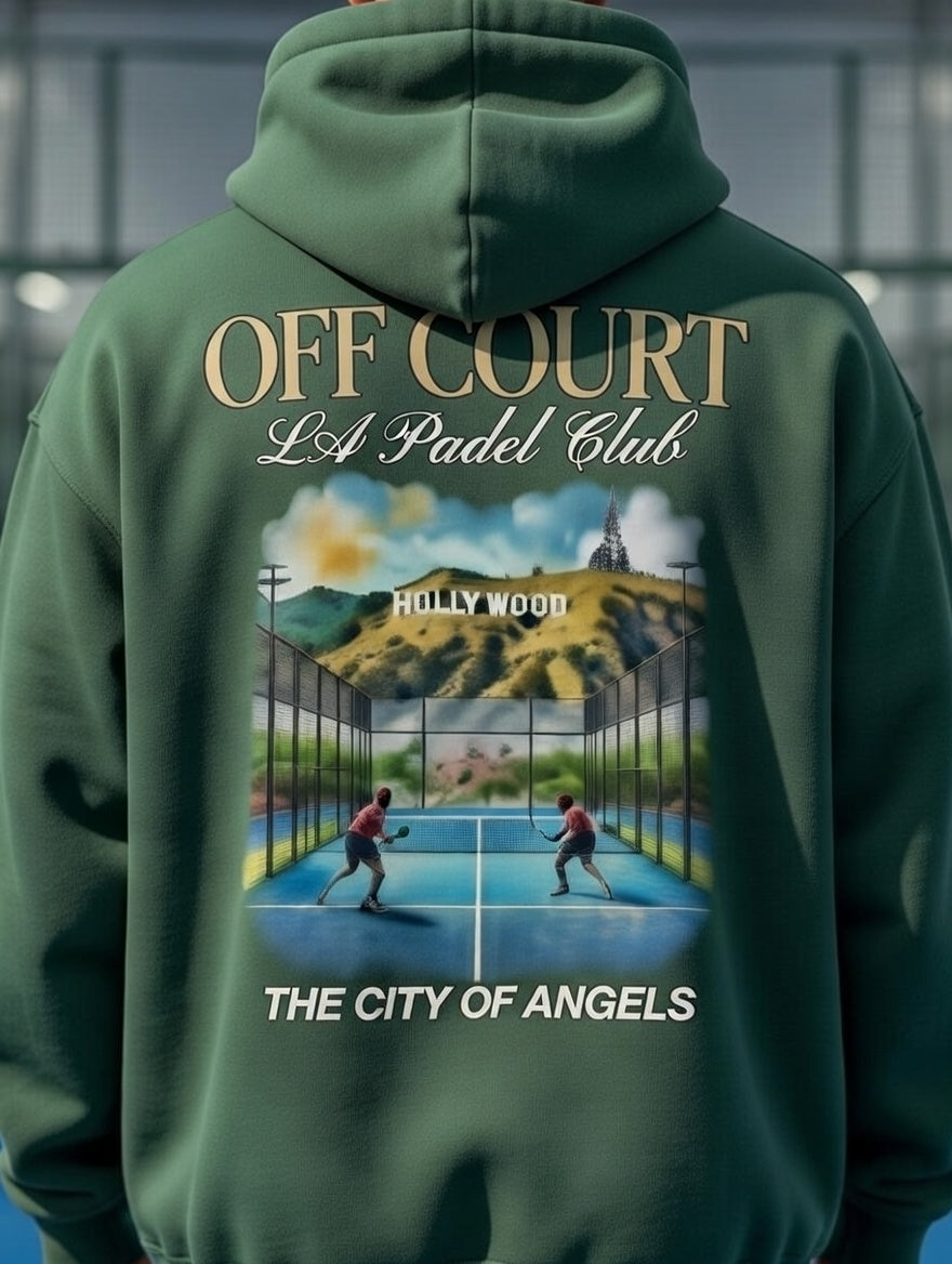 OFF COURT - LOS ANGELES PADEL CLUB Hoodie Green