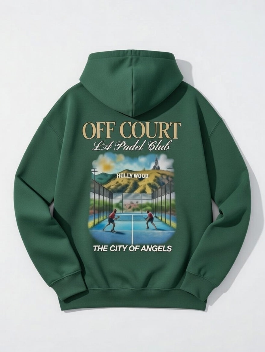OFF COURT - LOS ANGELES PADEL CLUB Hoodie Green