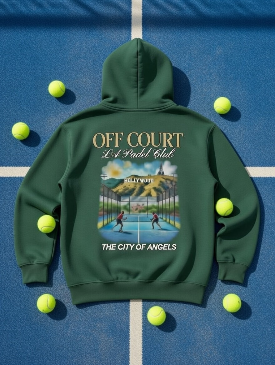 OFF COURT - LOS ANGELES PADEL CLUB Hoodie Green
