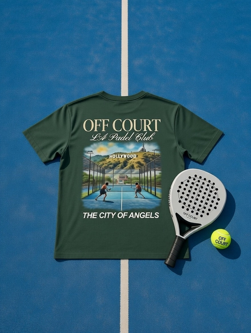 OFF COURT - LOS ANGELES PADEL CLUB T-Shirt Green