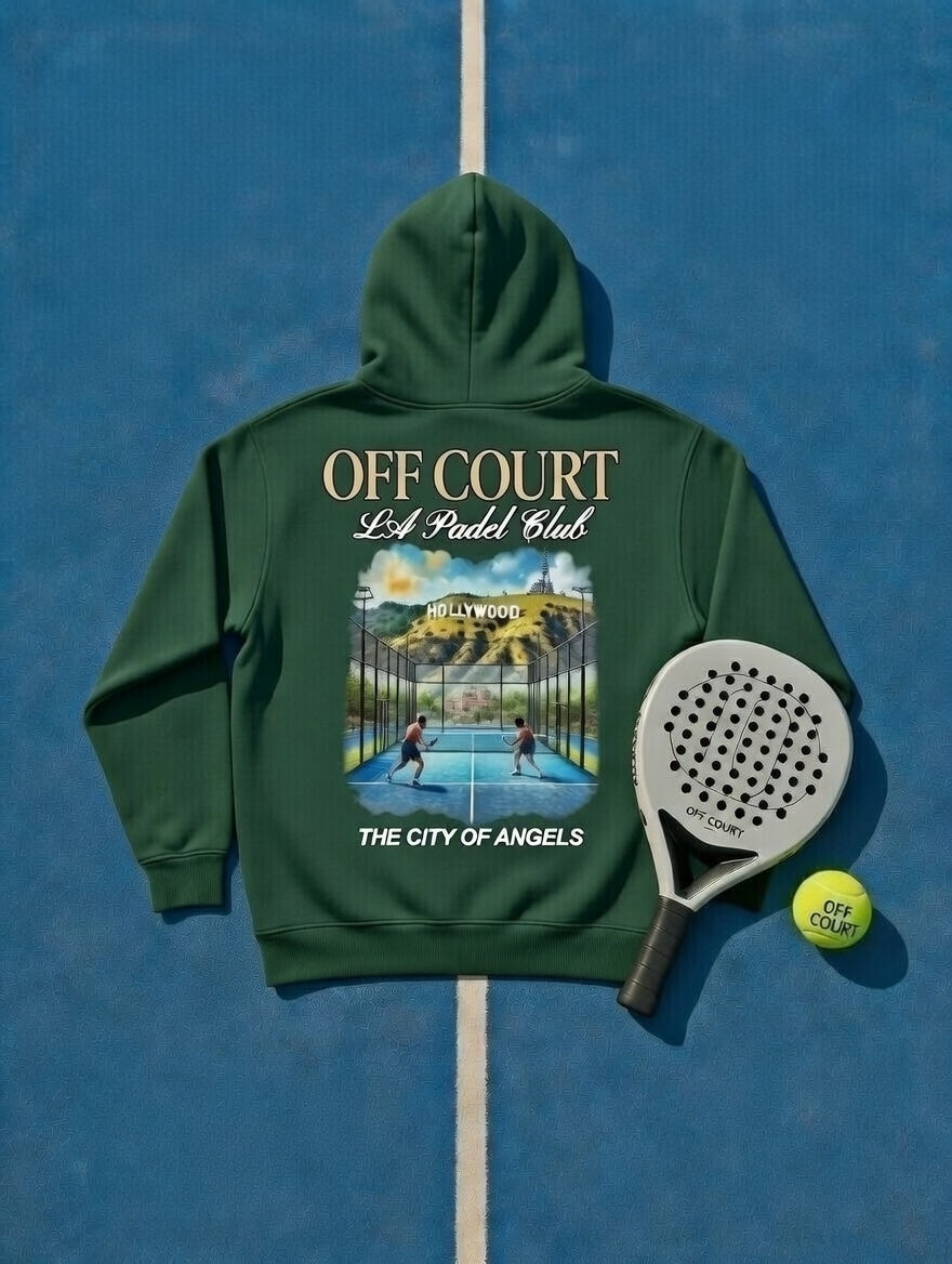 OFF COURT - LOS ANGELES PADEL CLUB Hoodie Green