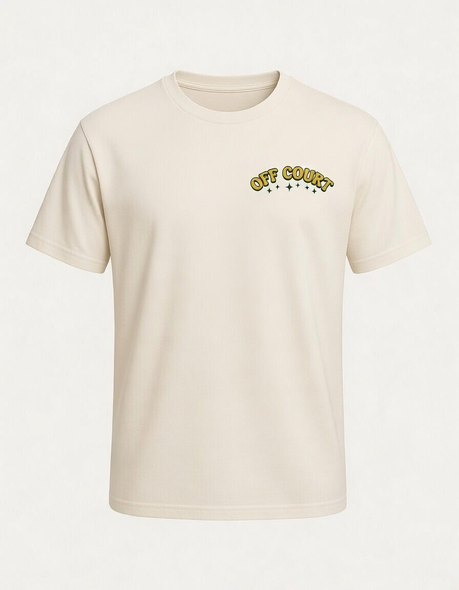 OFF COURT - PADEL & PINTS LIFE'S MOST IMPORTANT THINGS T-Shirt Off-White