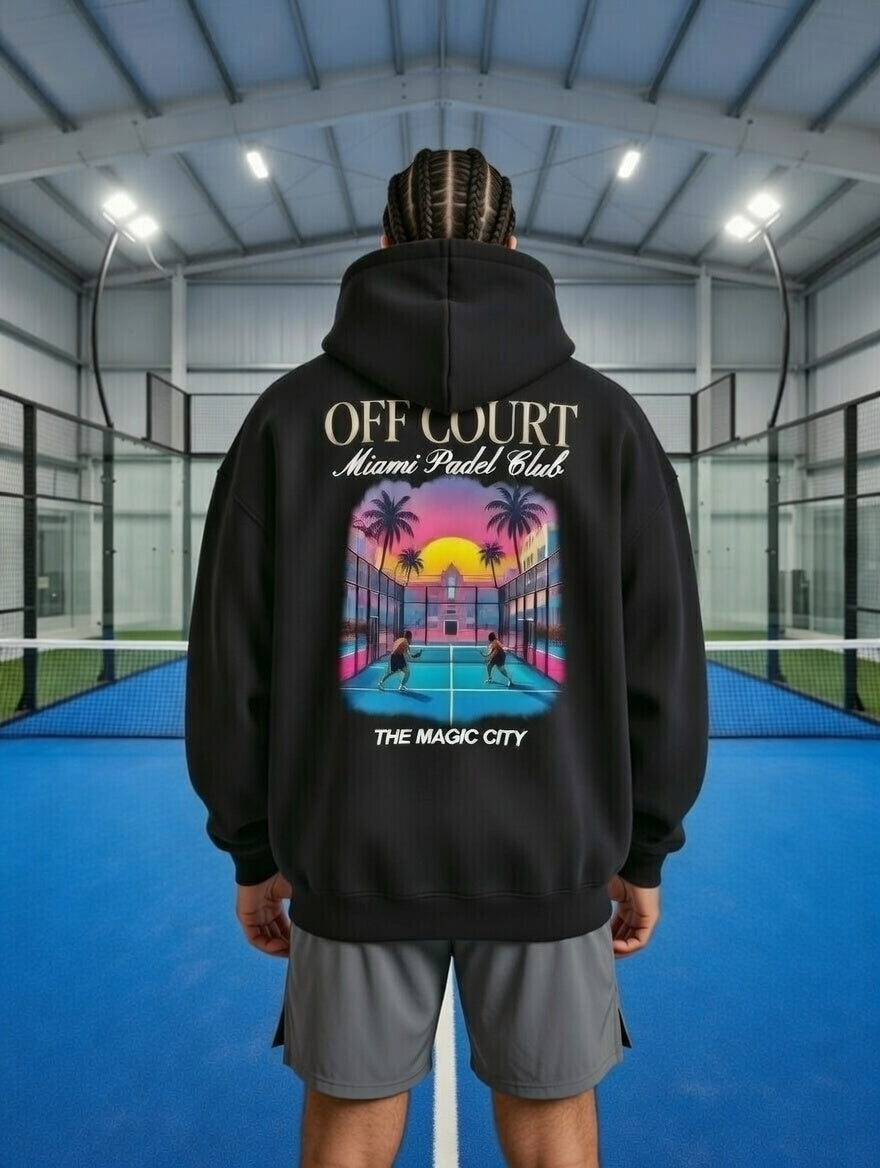 OFF COURT - MIAMI PADEL CLUB Hoodie Black