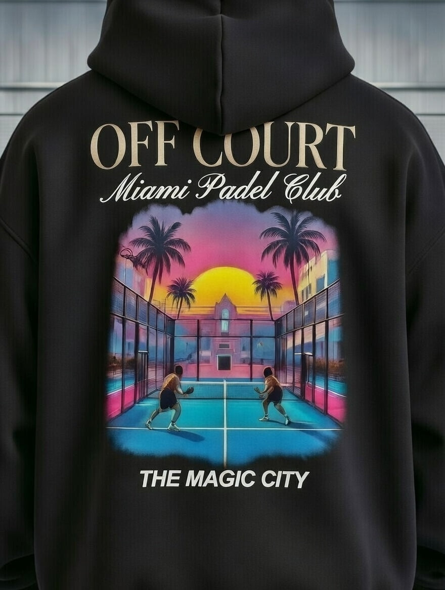 OFF COURT - MIAMI PADEL CLUB Hoodie Black