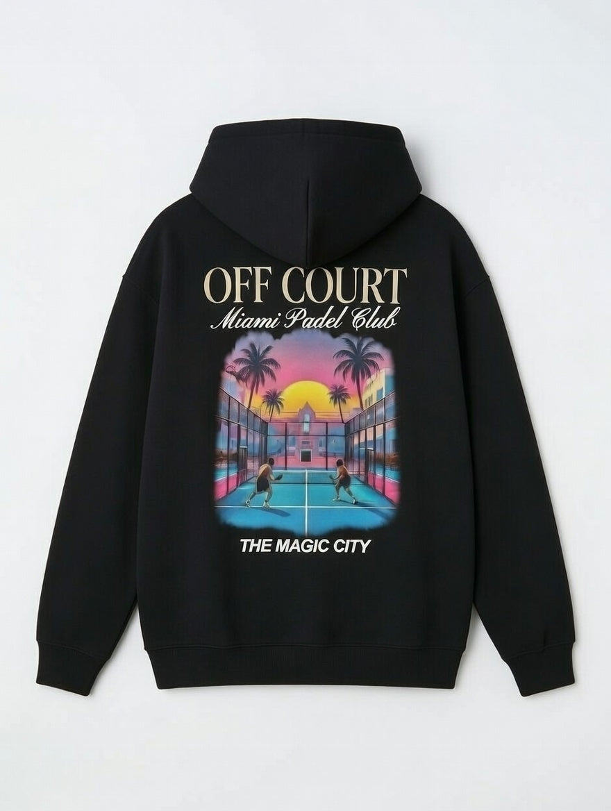 OFF COURT - MIAMI PADEL CLUB Hoodie Black
