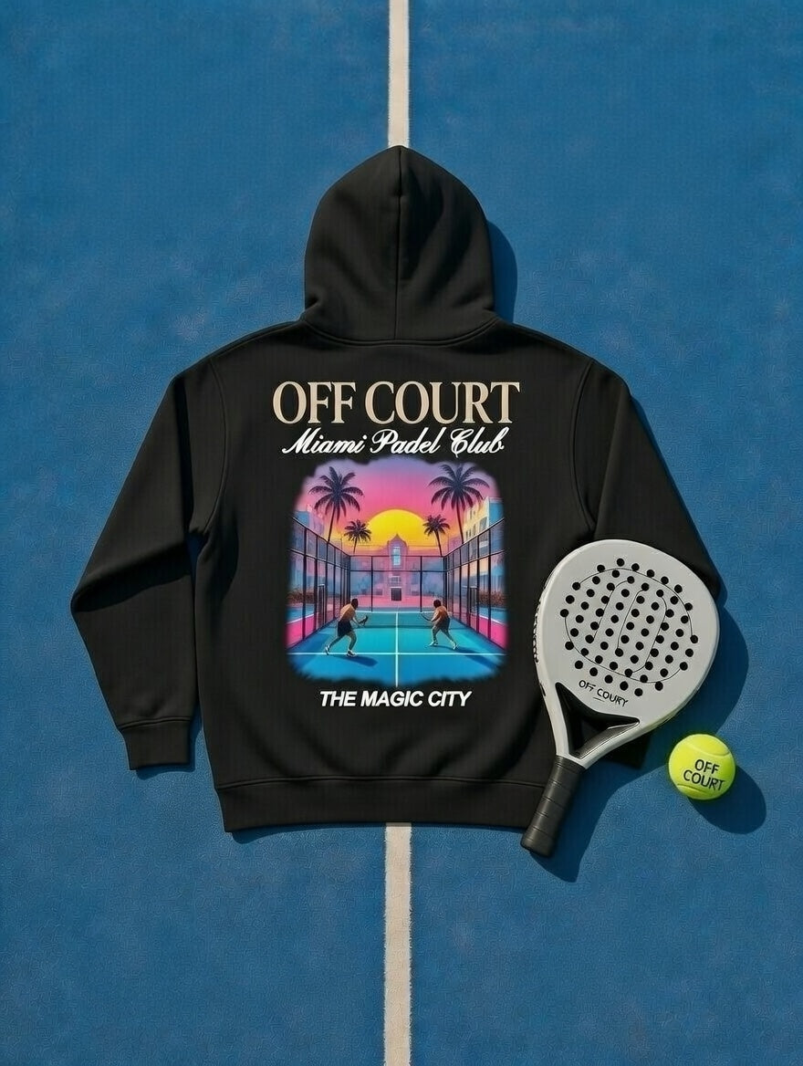OFF COURT - MIAMI PADEL CLUB Hoodie Black