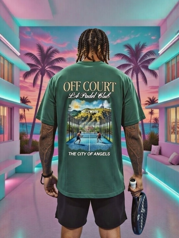 OFF COURT - LOS ANGELES PADEL CLUB T-Shirt Green
