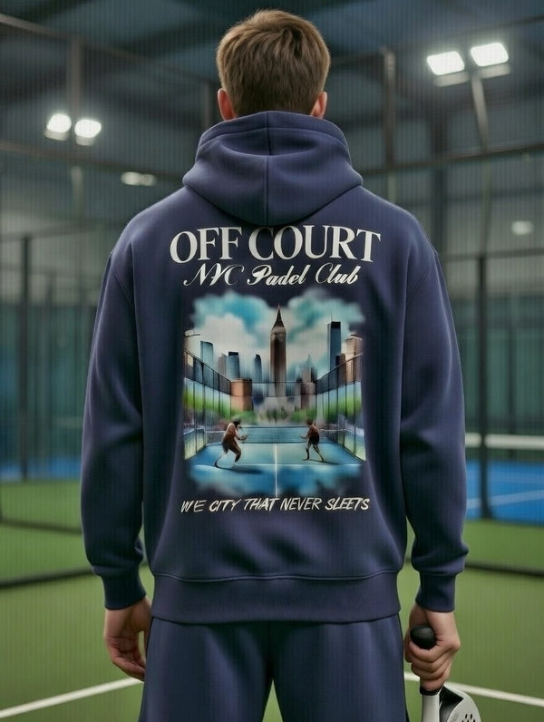 OFF COURT - NEW YORK PADEL CLUB Hoodie Navy