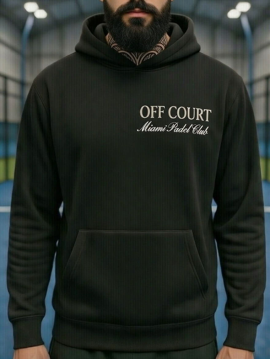 OFF COURT - MIAMI PADEL CLUB Hoodie Black