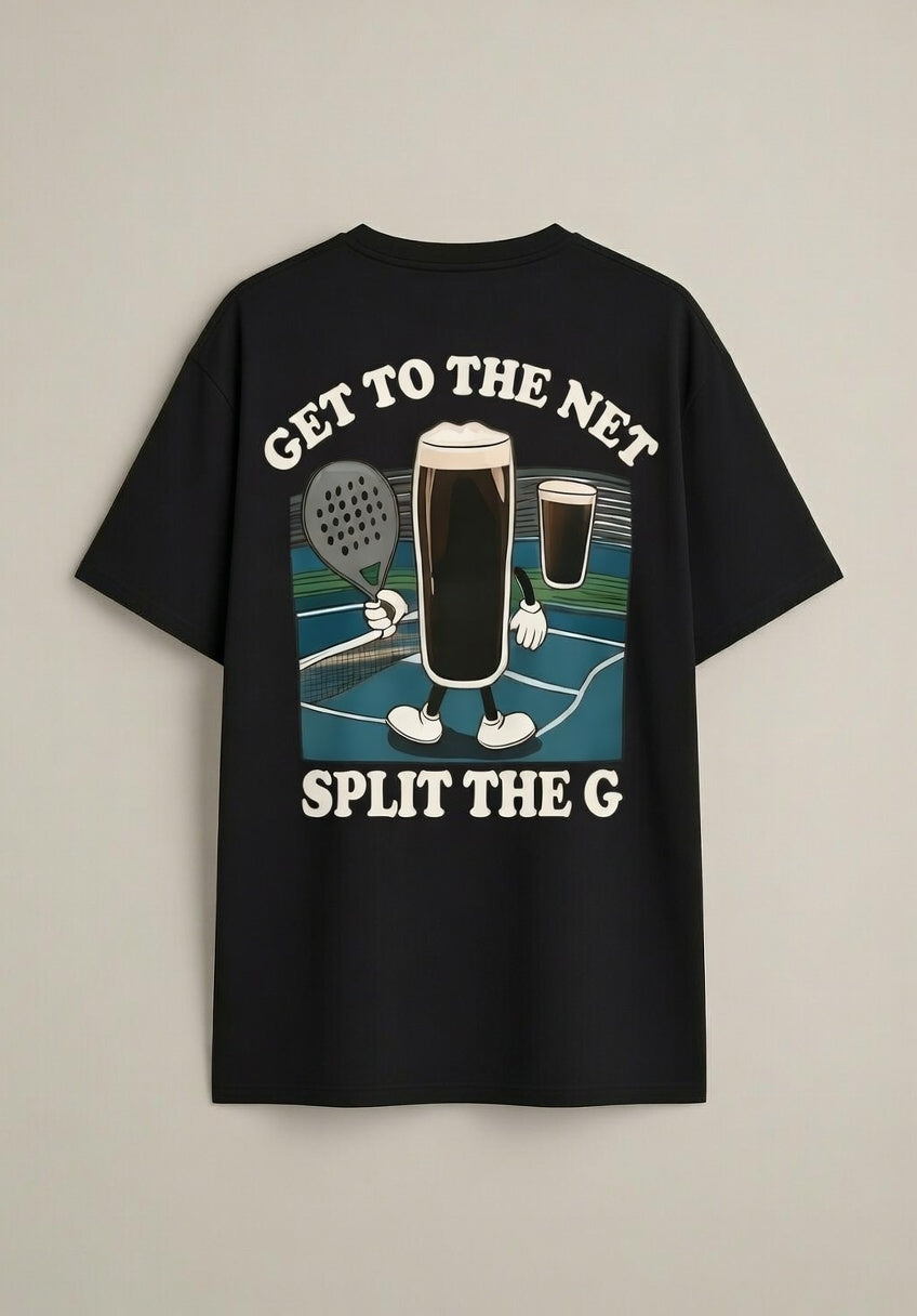 OFF COURT - GET TO THE NET X SPLIT THE G Lifestyle T-Shirt Black
